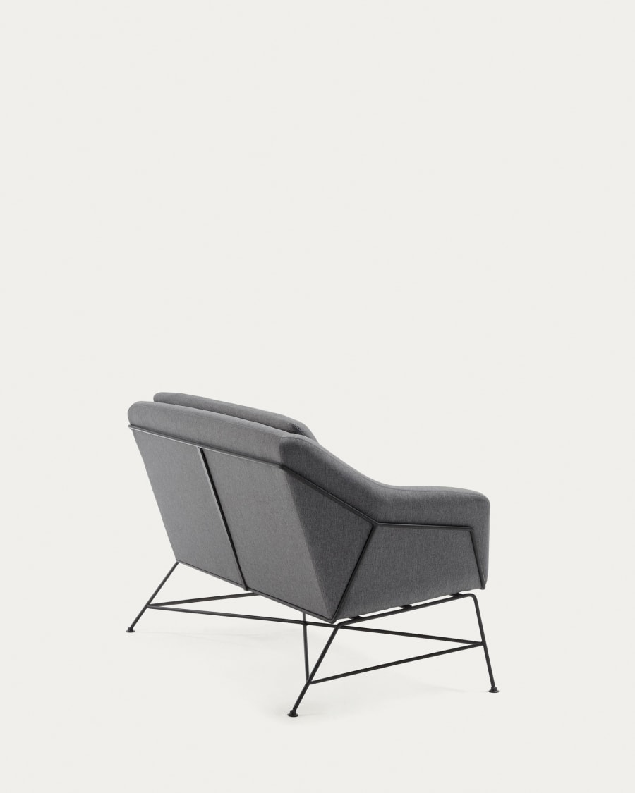 Brida 2-Sitzer-Sofa dunkelgrau 128 cm
