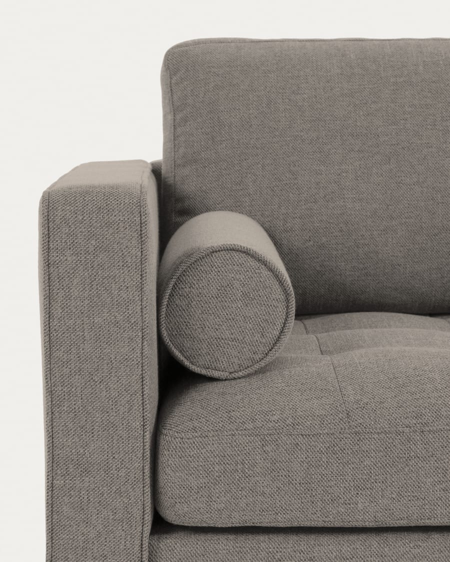 Debra 2 seater sofa in light grey, 182 cm