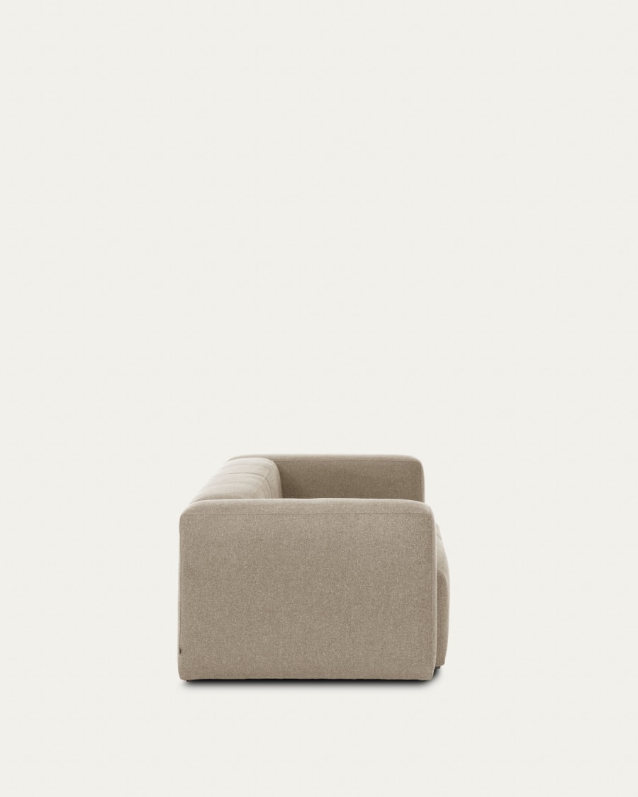 Blok 2 seater sofa in beige 210 cm FSC Mix Credit | Kave Home International