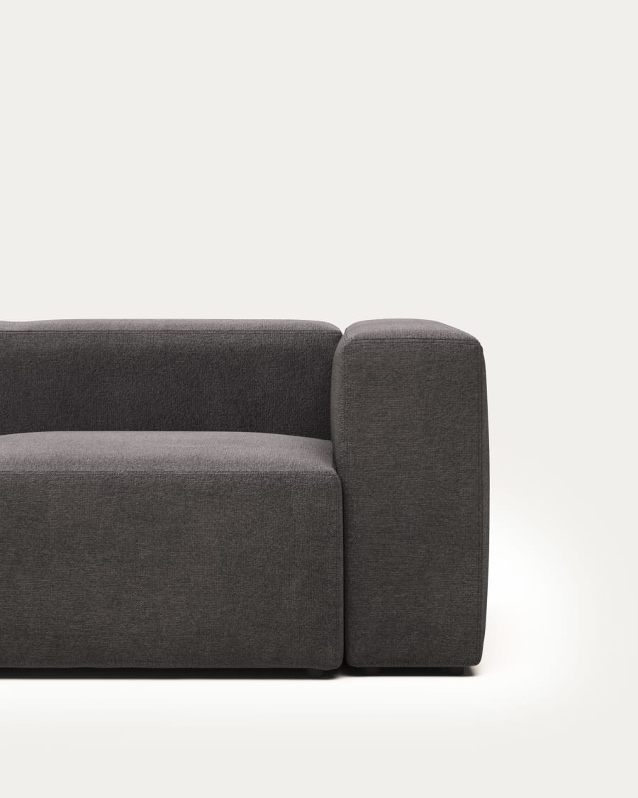 Blok 2 seater sofa in grey, 210 cm FSC Mix Credit FR