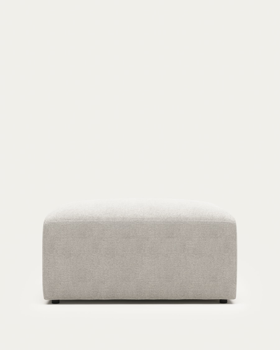 Blok footrest in white boucle 90 x 70 cm FSC Mix Credit FR