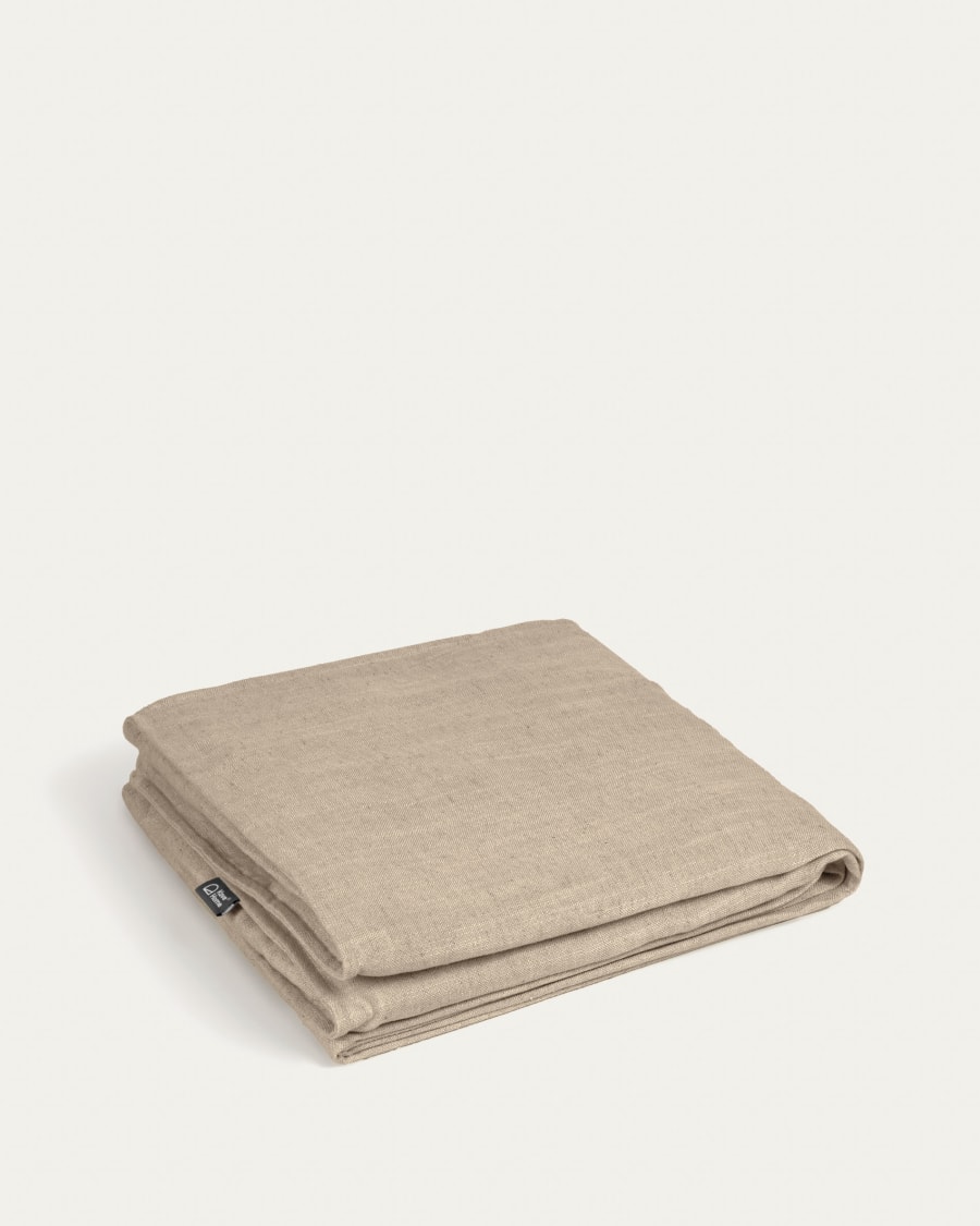 Blok 2 seater sofa with left-hand chaise longue cover in beige linen