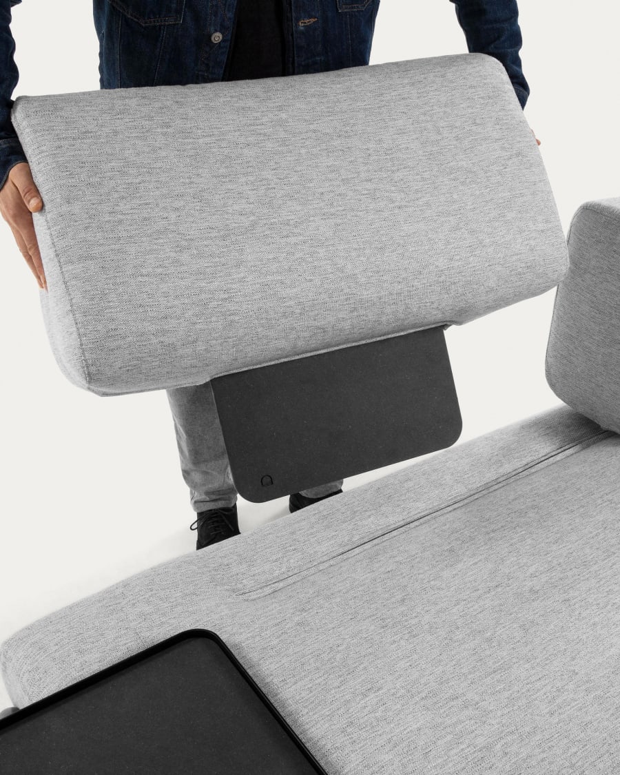 Module 3 seaters Compo light grey 232 cm