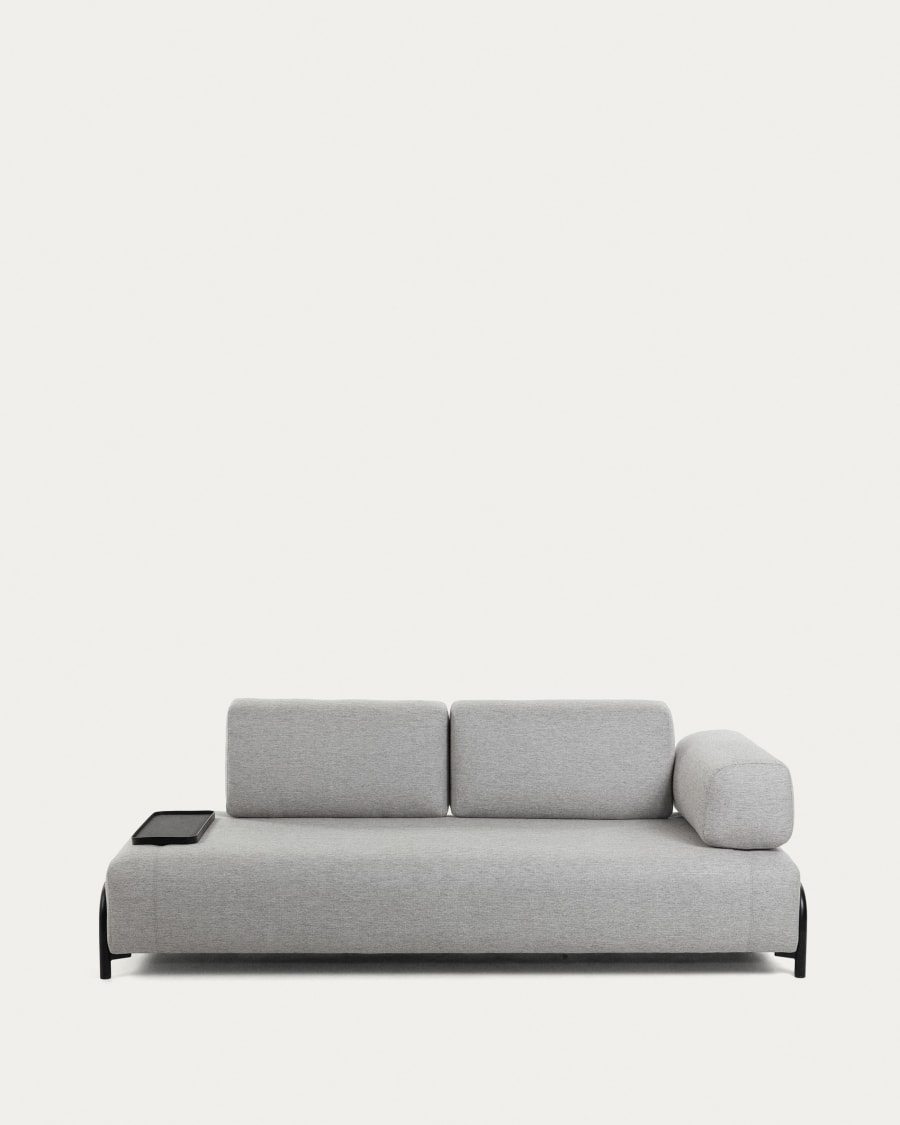Module 3 seaters Compo light grey 232 cm