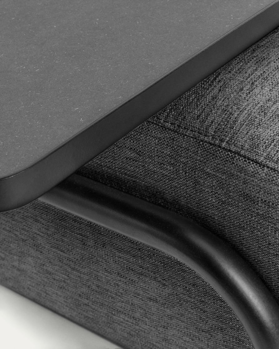 Compo 3 seater sofa in dark grey, 232 cm