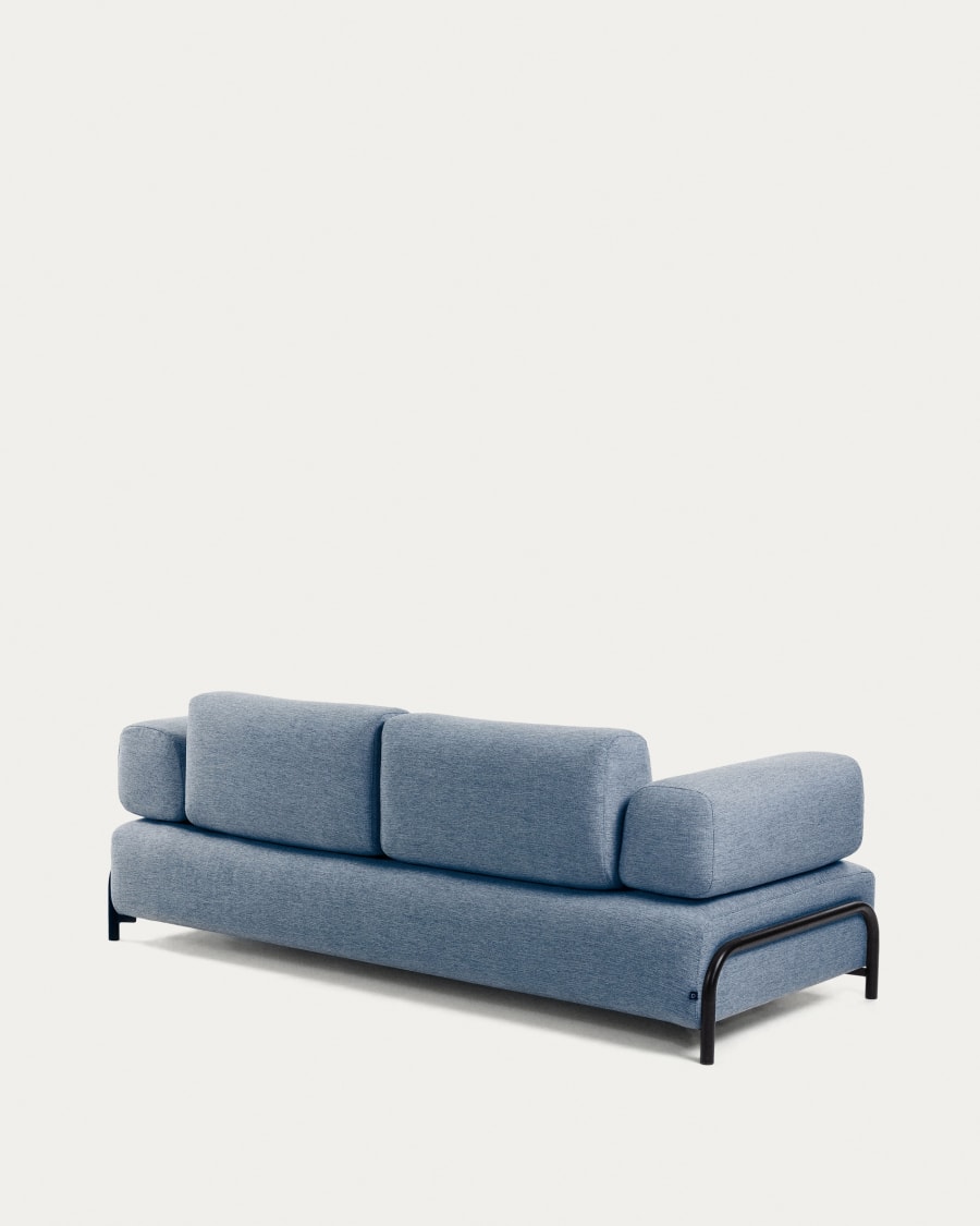 Compo 3 seater sofa in blue, 232 cm