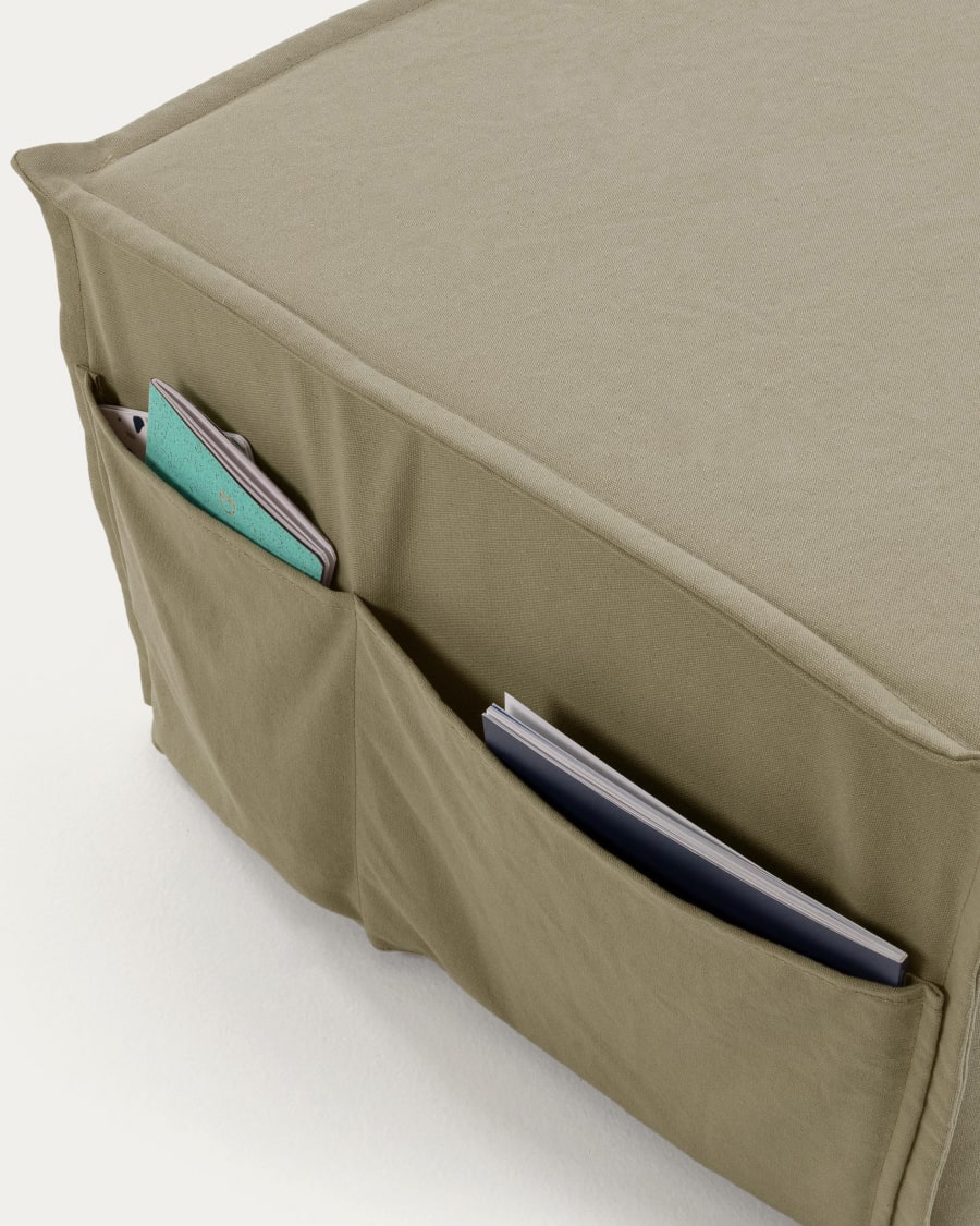 Beige Lizzie pouf 70 x 60 (180) cm