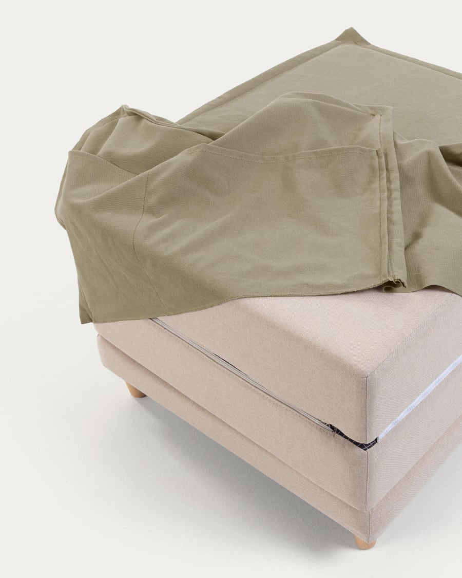 Beige Lizzie pouf 70 x 60 (180) cm