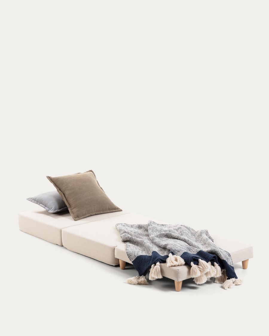 Beige Lizzie pouf 70 x 60 (180) cm