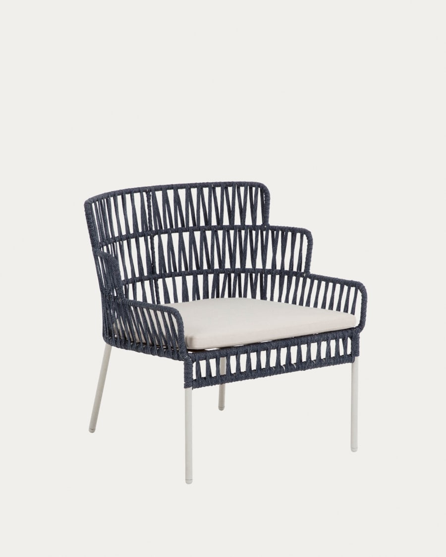 Robyn set of 2 blue armchairs and sofa