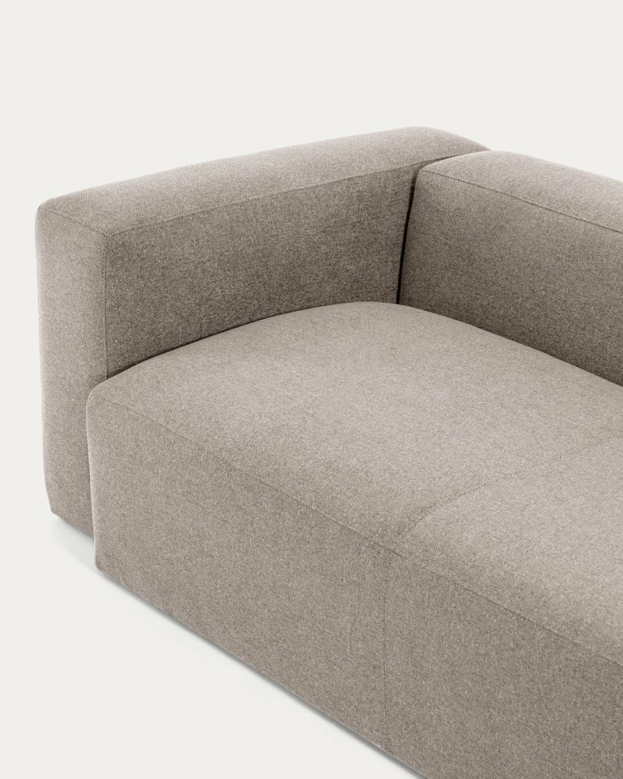 Blok 4 seater corner sofa in beige, 320 x 230 cm / 230 x 320 cm
