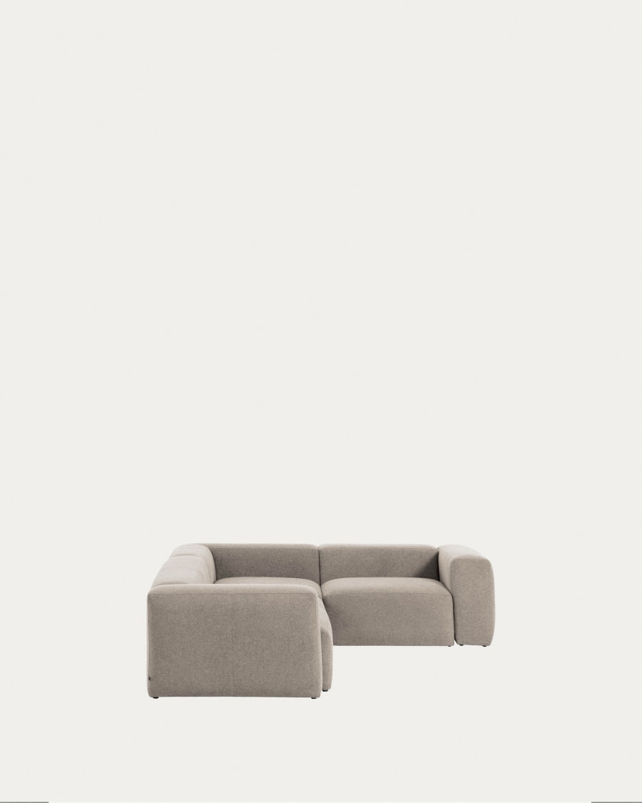 Blok 4 seater corner sofa in beige, 320 x 230 cm / 230 x 320 cm