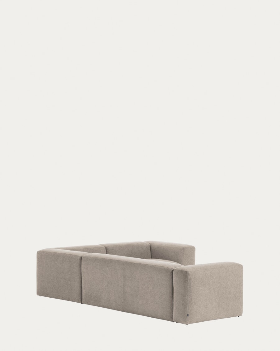 Blok 4 seater corner sofa in beige, 320 x 230 cm / 230 x 320 cm