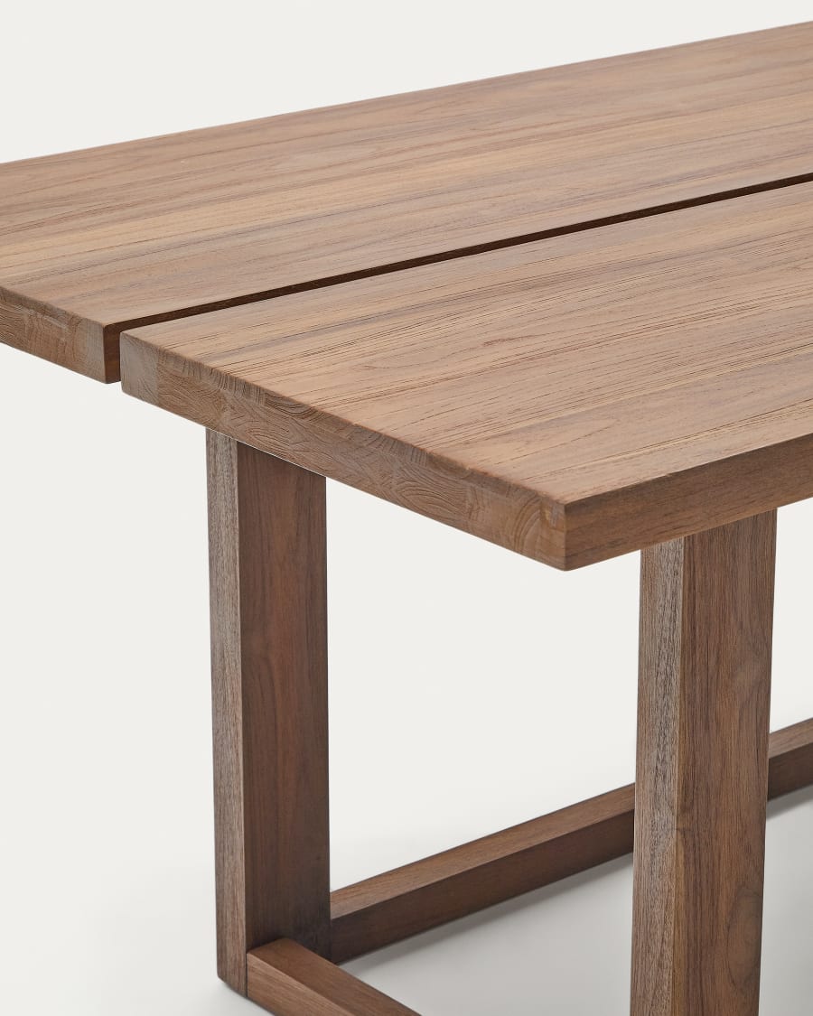 Sashi table made in solid teak wood 220 x 100 cm