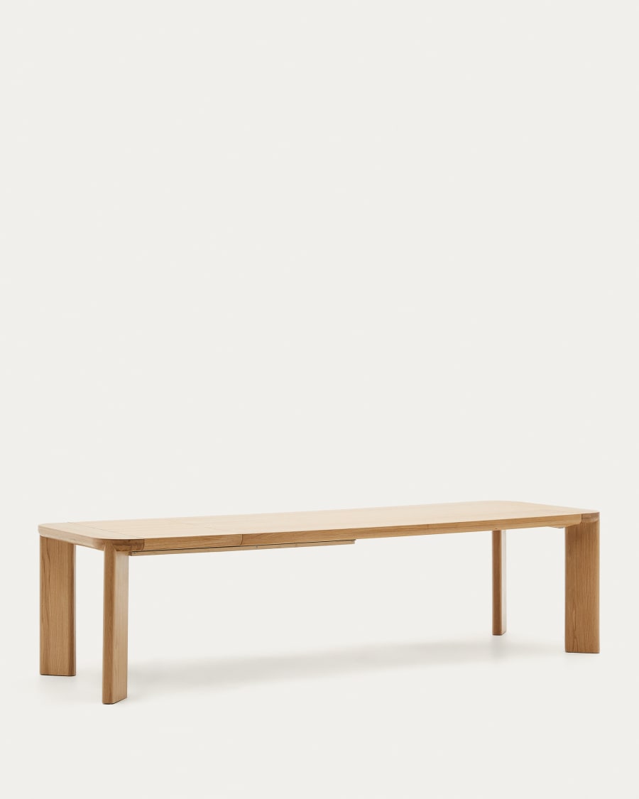 Jondal extendable table made of solid wood and oak veneer, 240 (320) cm x 100 cm FSC 100%