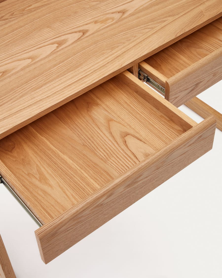 Arandu table in solid ash veneer and wood 120 x 60 cm