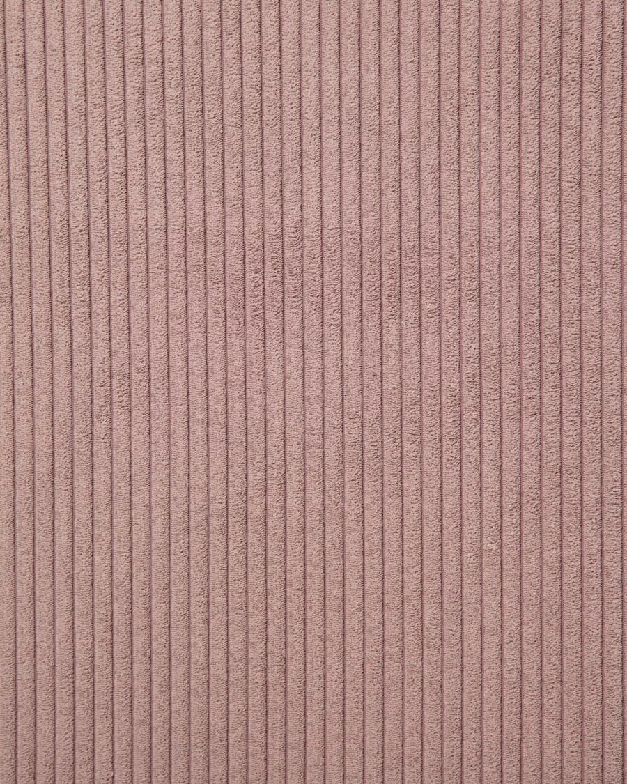 Blok 3 seater sofa with left side chaise longue in pink wide seam corduroy, 300 cm