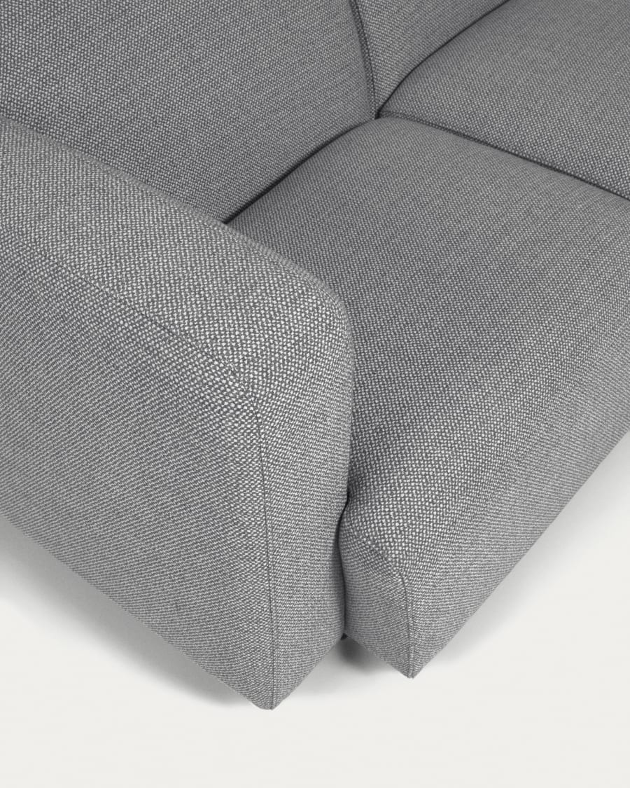 Legara 2 seater sofa in light grey, 160 cm