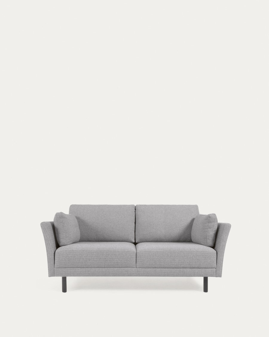 Slim grey sofa discount