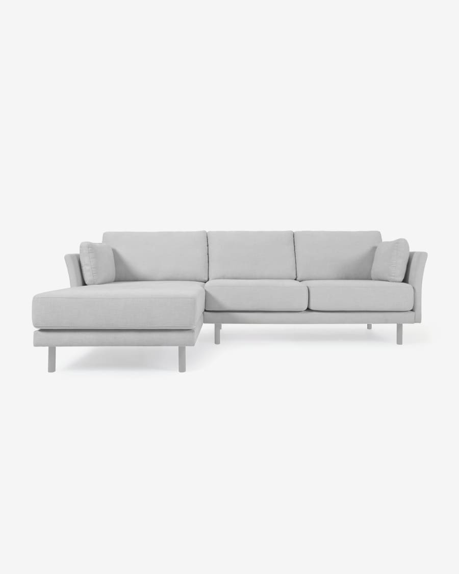 Gilma three-seater sofa with chaise longue and custom upholstery - category B