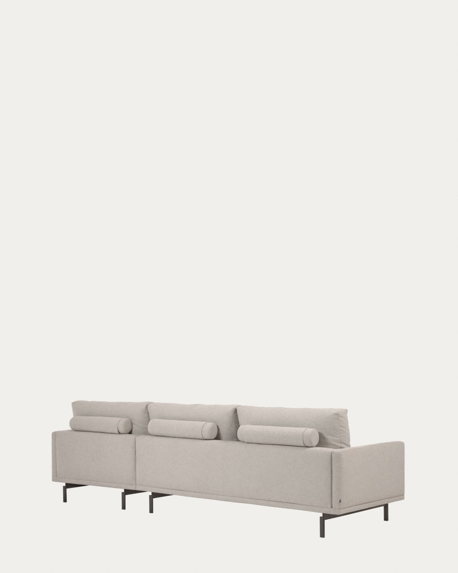 Galene 3 seater sofa with right-hand chaise longue in beige, 254 cm FSC Mix Credit