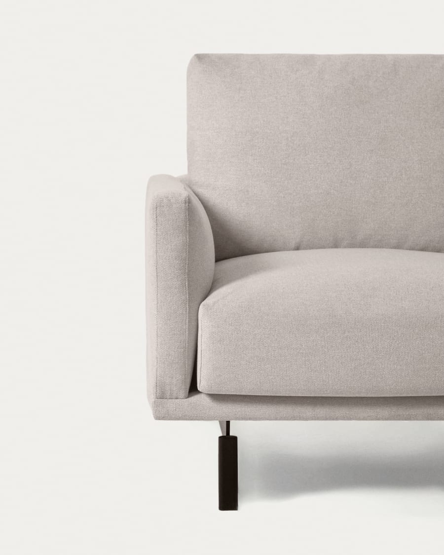Galene 3 seater sofa with right-hand chaise longue in beige, 194 cm FSC Mix Credit