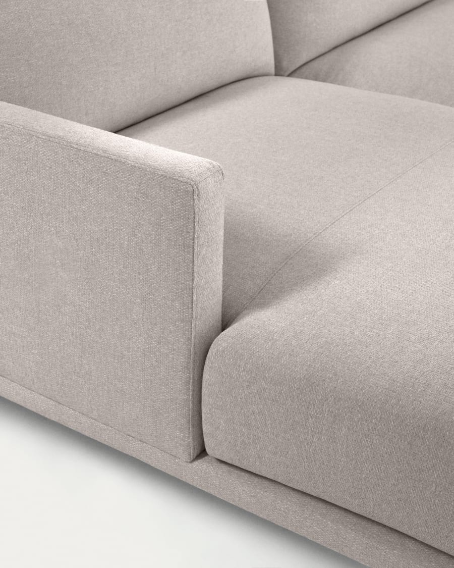 Galene 3 seater sofa with left-hand chaise longue in beige, 194 cm FSC Mix Credit