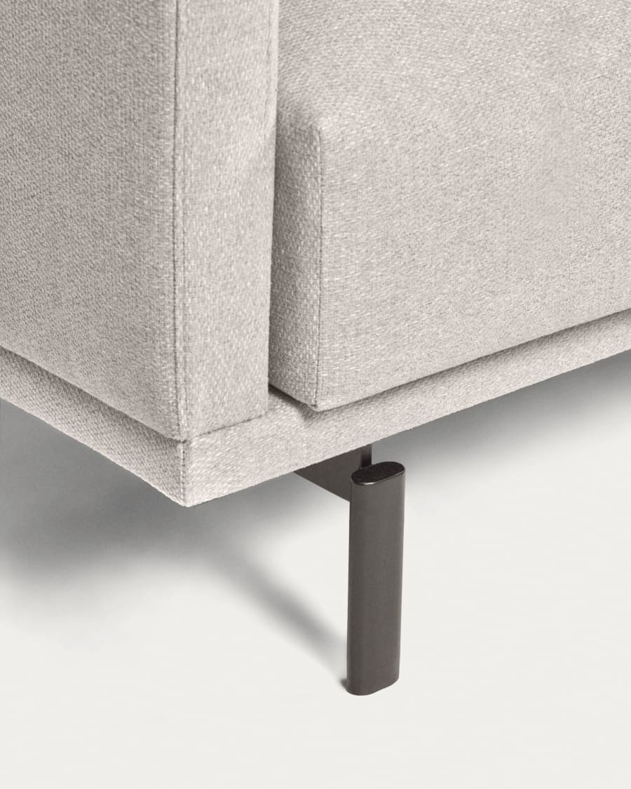 Galene 3 seater sofa with right-hand chaise longue in beige, 214 cm FSC Mix Credit
