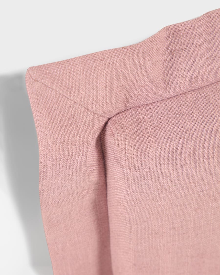 Tanit headboard with pink linen removable cover, for 160 cm beds