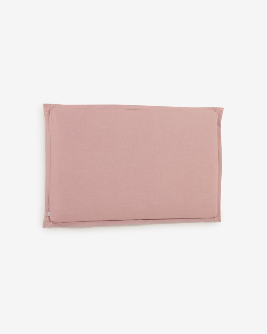 Tanit headboard with pink linen removable cover, for 180 cm beds