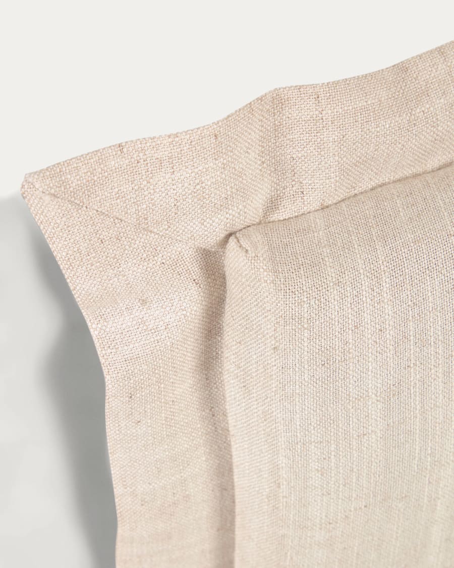 Tanit headboard with white linen removable cover, for 200 cm beds