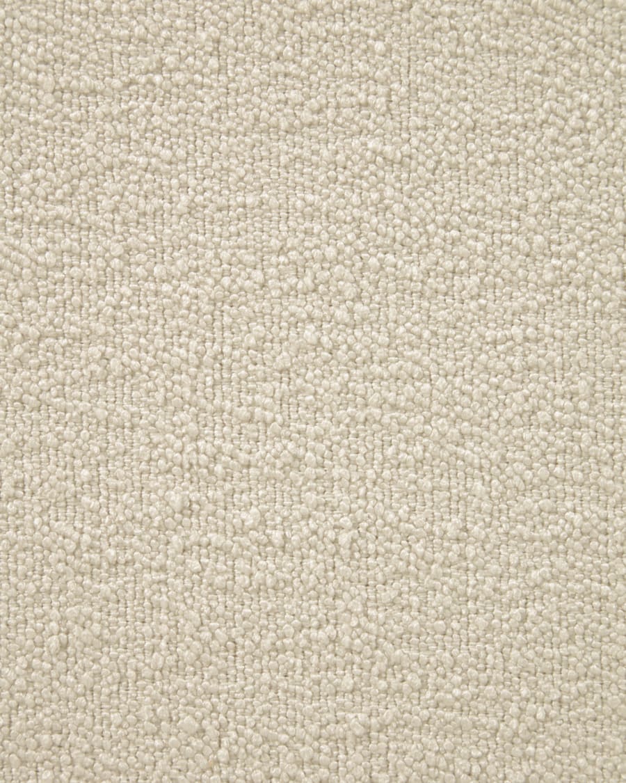 Mihaela 3 seater sofa in white micro bouclé, 203 cm FSC Mix Credit