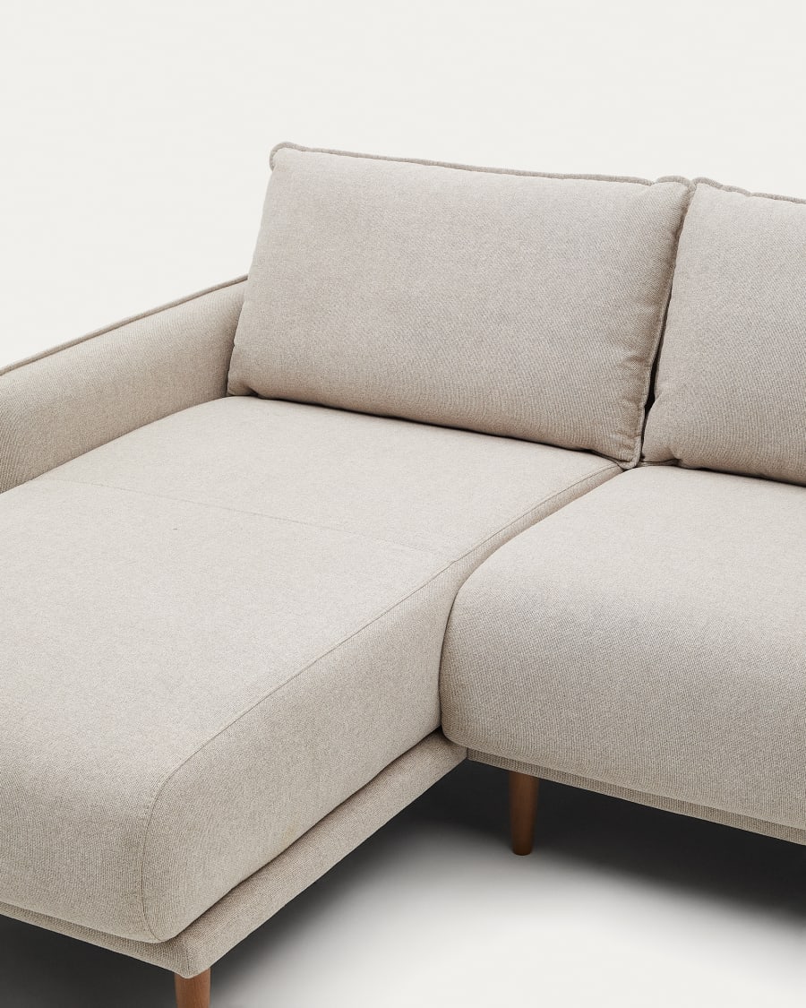 Carlota 3-Sitzer-Sofa mit Chaiselongue rechts/links beige 262 cm FSC Mix Credit