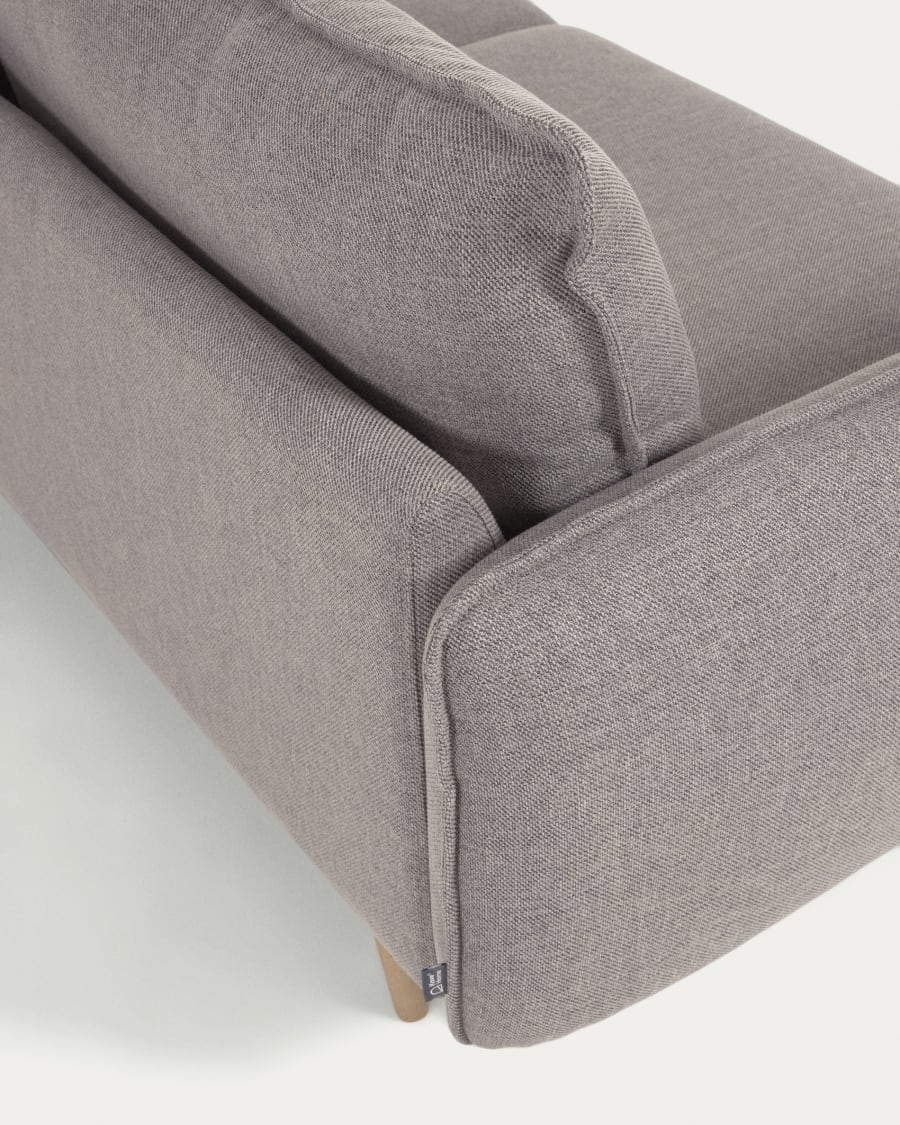 3 seater Carlota sofa in grey, 213cm