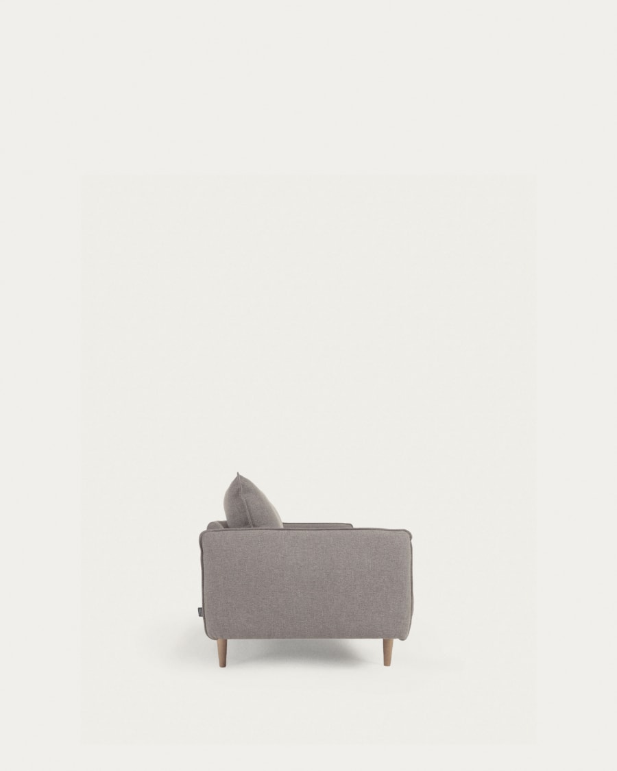 3 seater Carlota sofa in grey, 213cm