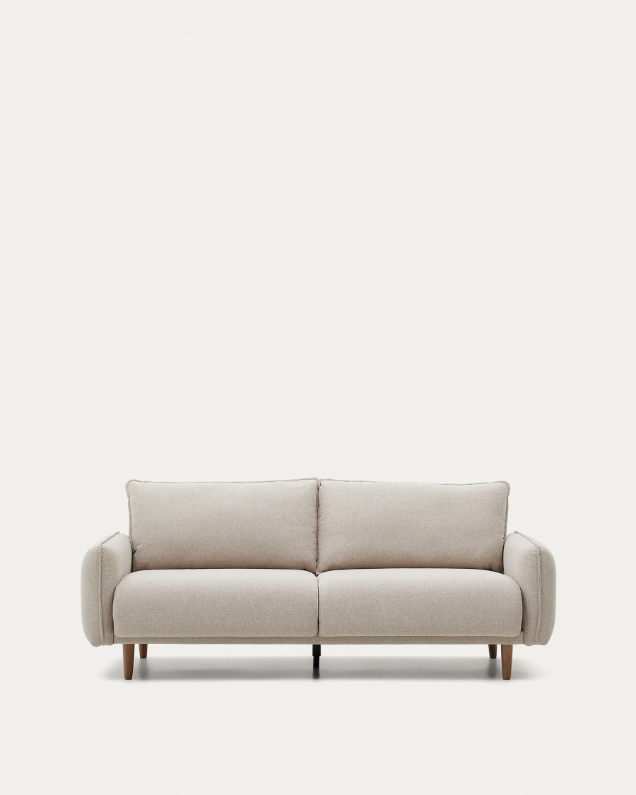 3 seater Carlota sofa in beige, 213 cm FSC Mix Credit