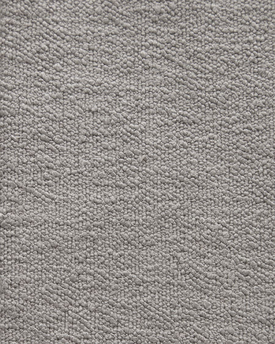 Candela armchair in grey micro bouclé FSC Mix Credit