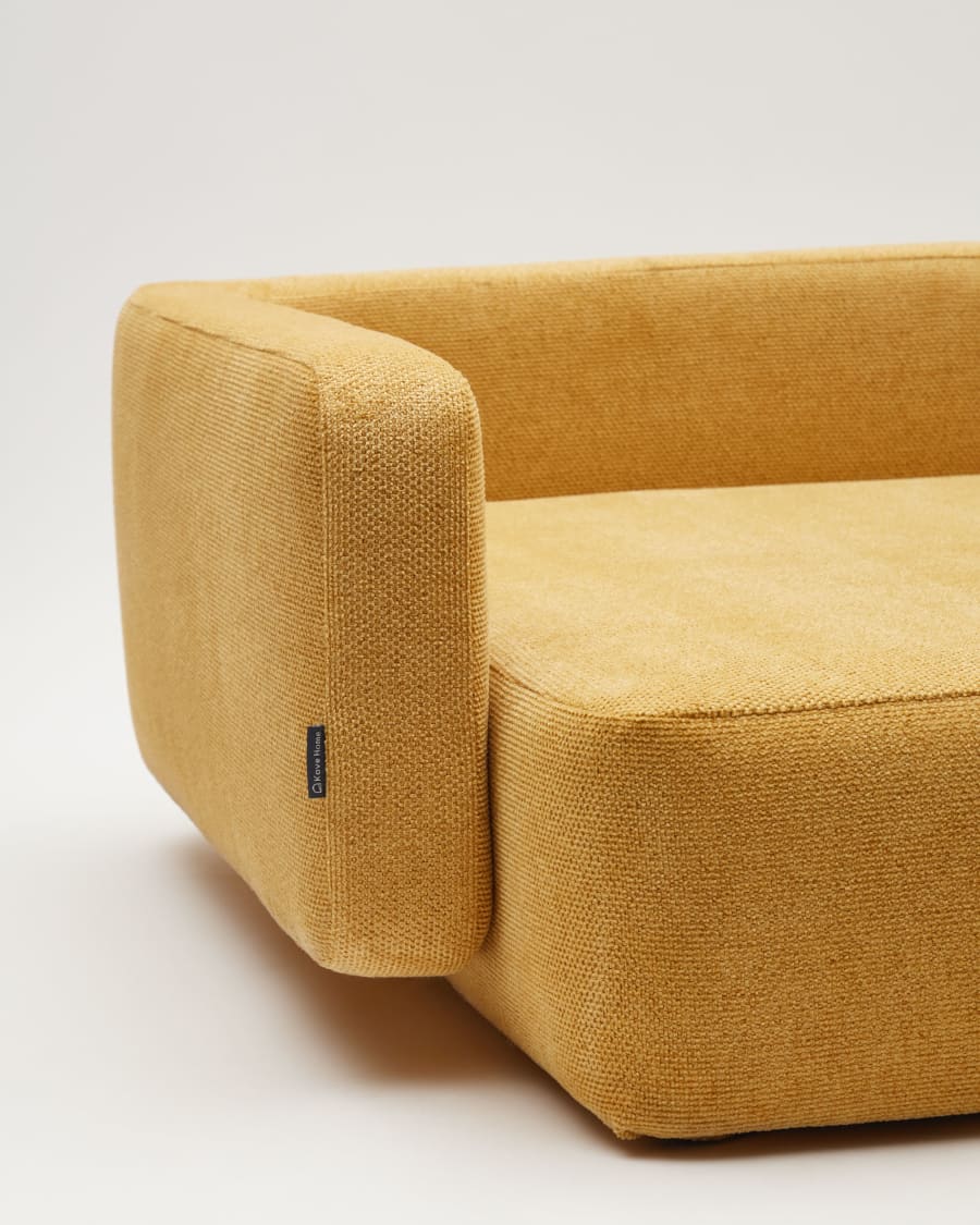 Bowie large bed for pets in mustard 73 x 98 cm