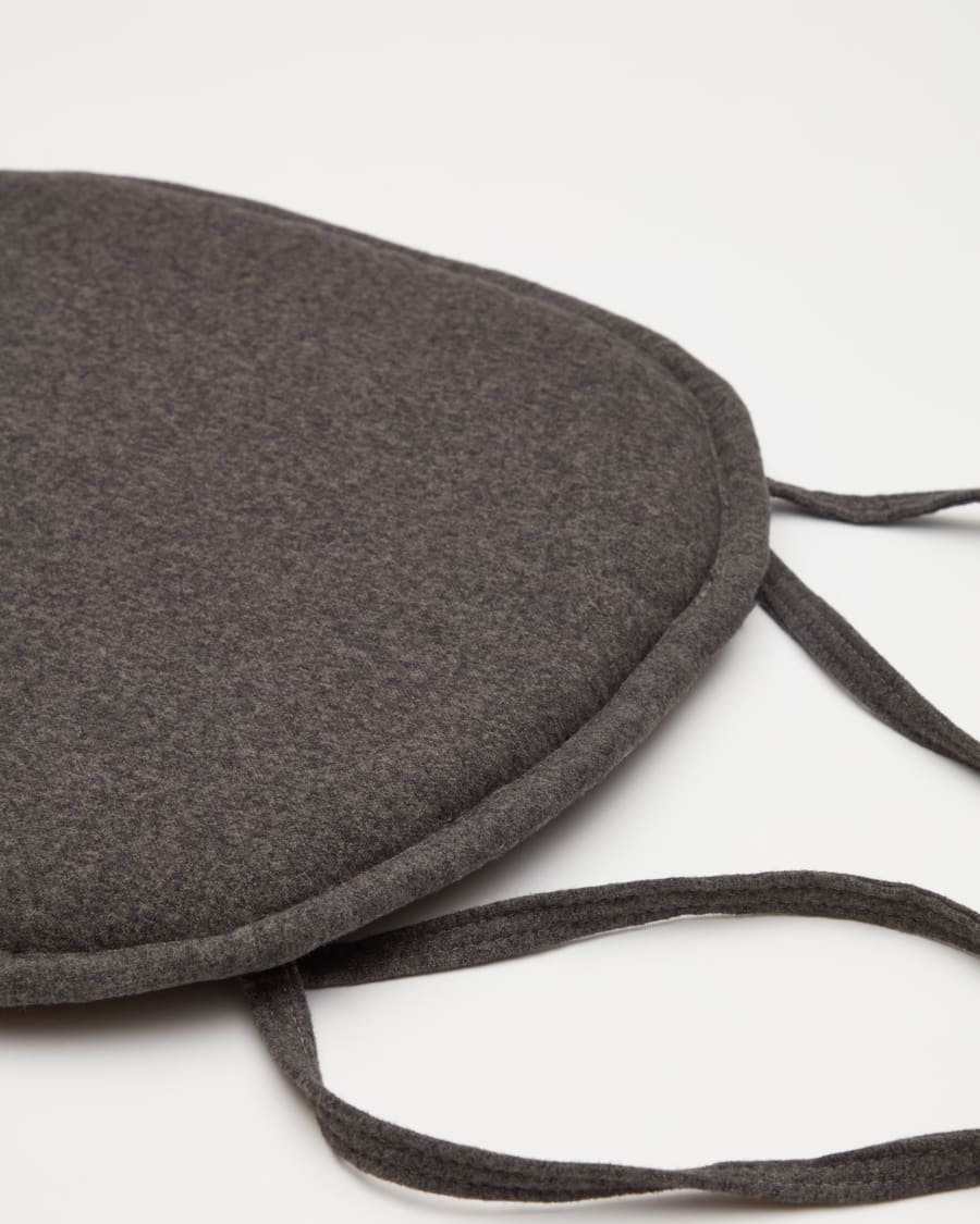 Cushion for Romane chair in dark grey 43 x 43 cm
