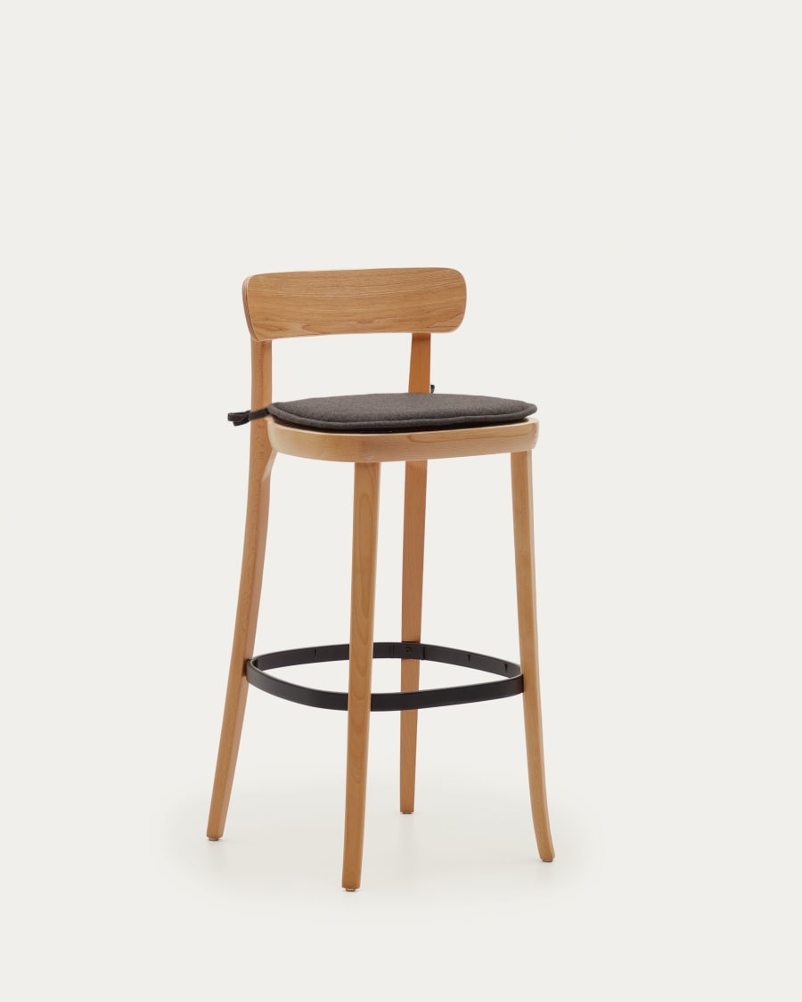 Cushion for Romane chair in dark grey 43 x 43 cm