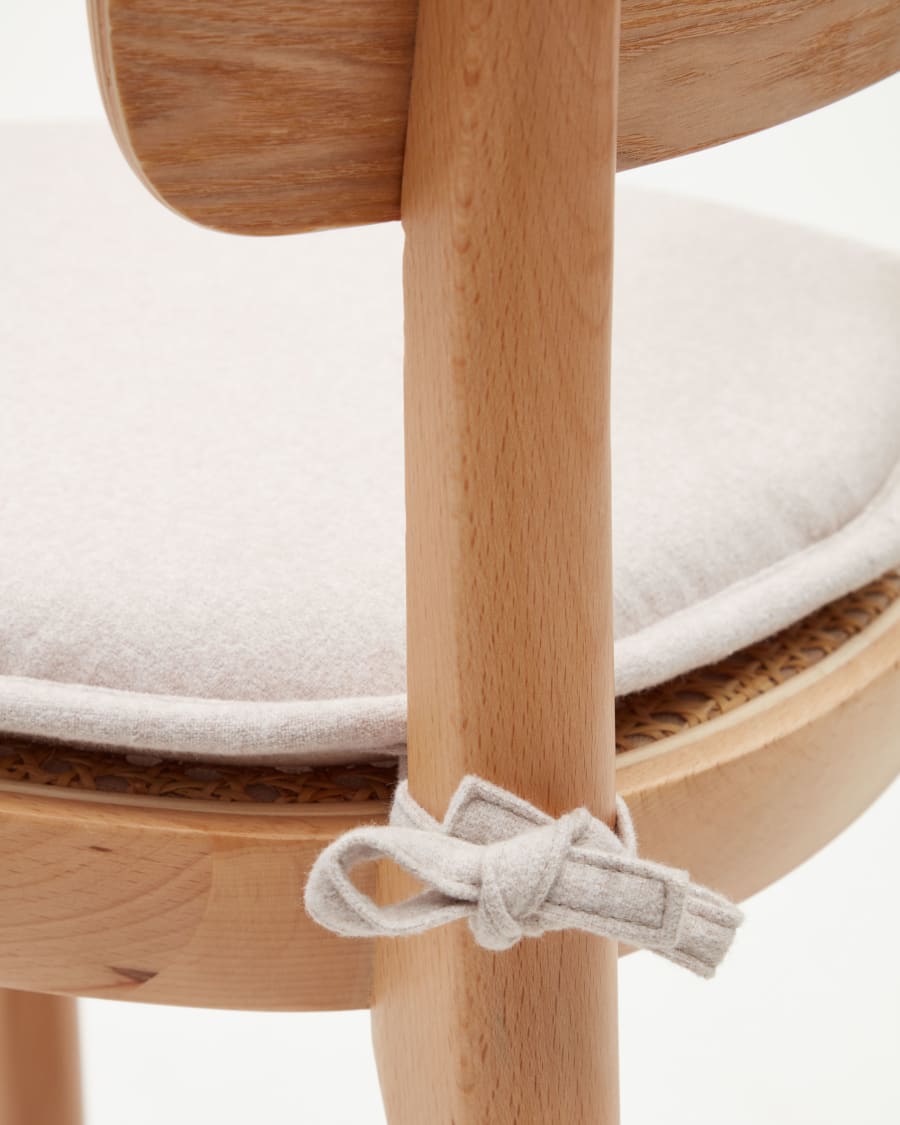 Cushion for Romane chair in beige 43 x 43 cm