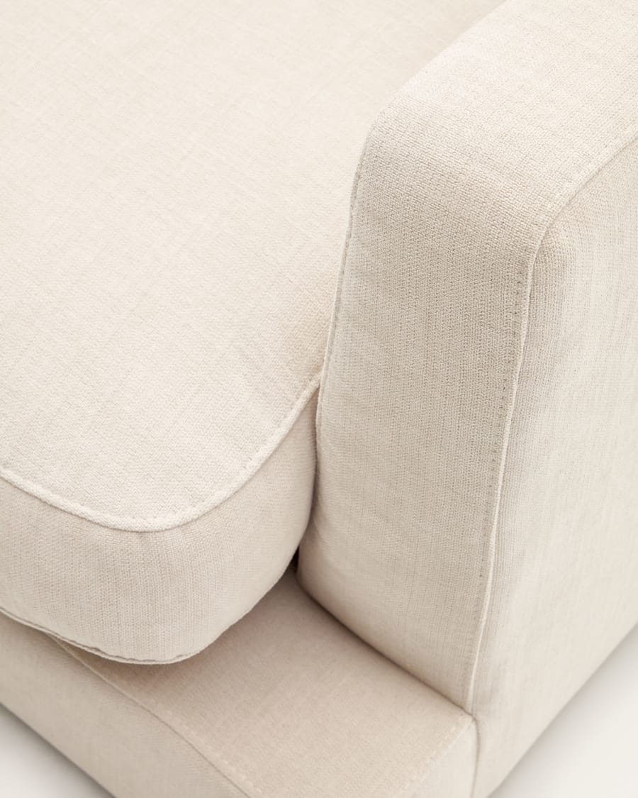 Gala 3 seater sofa in beige, 210 cm