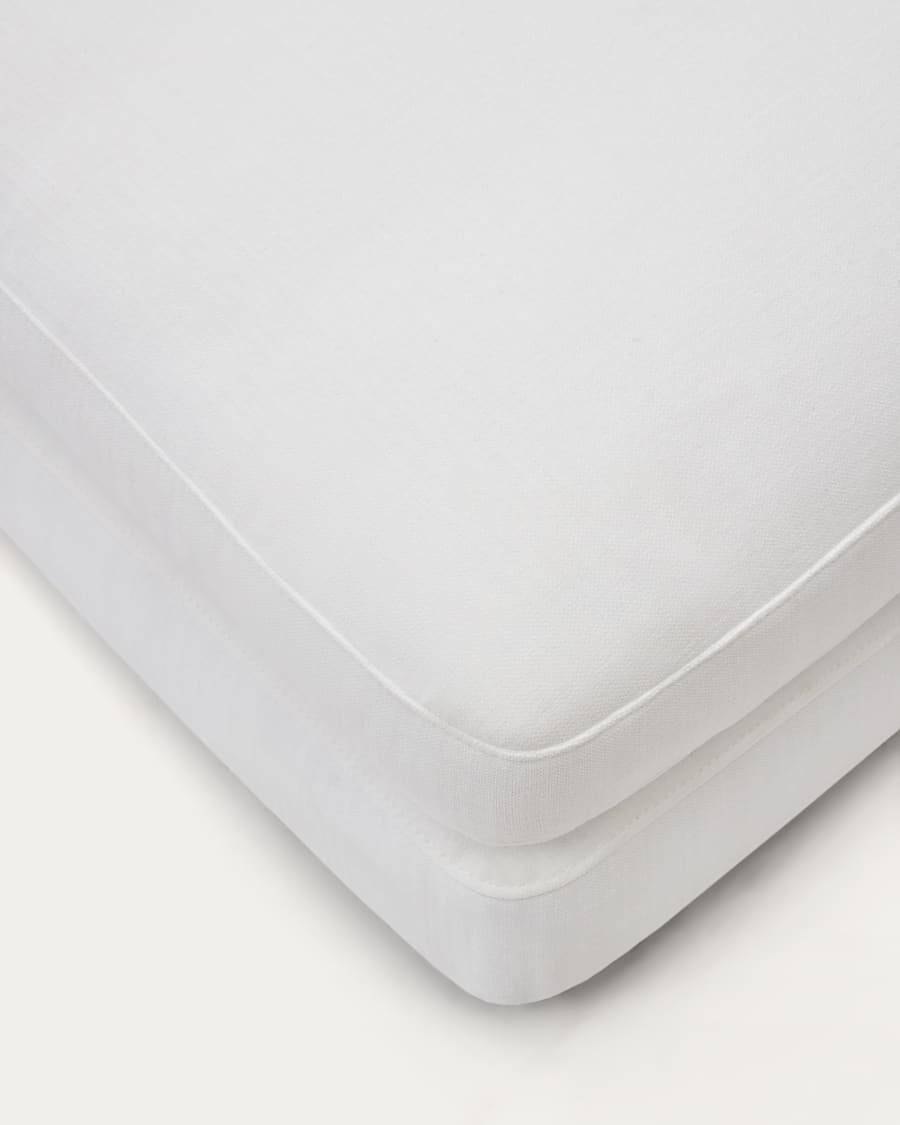 Gala white footrest 90 x 90 cm
