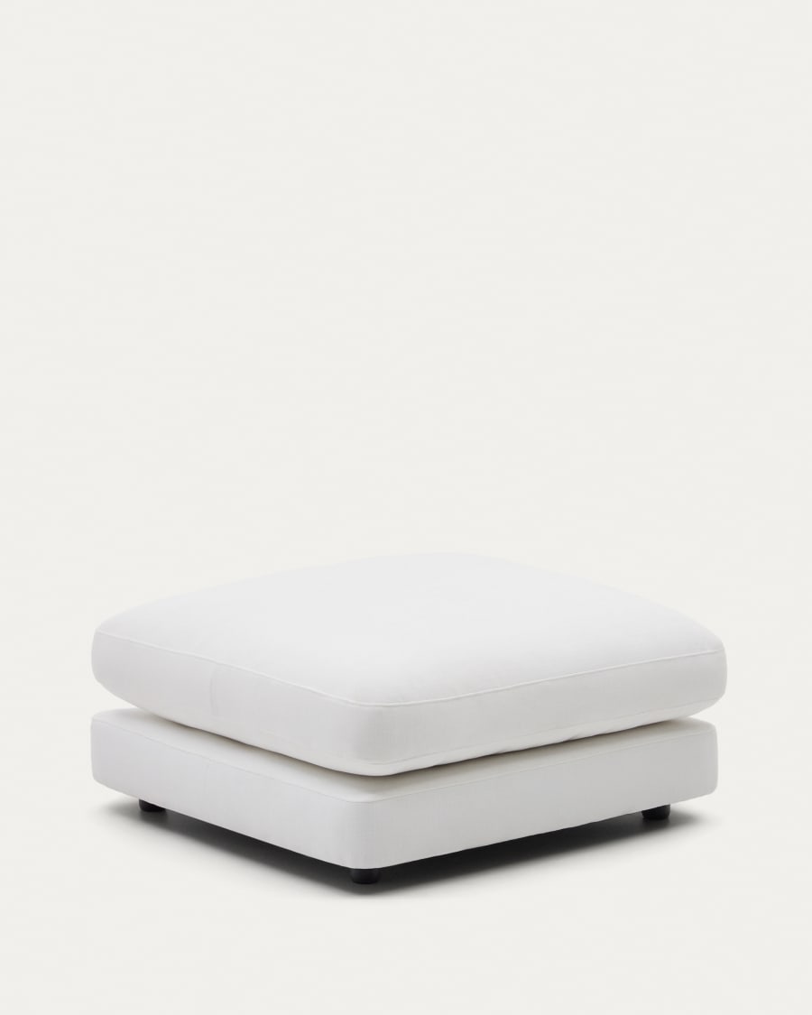 Gala white footrest 90 x 90 cm