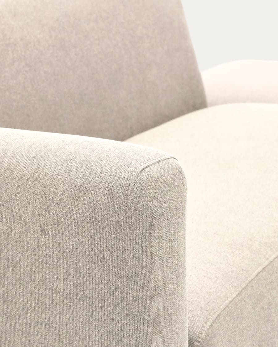 Neom 2 seater modular sofa with back module in beige, 244 cm FSC Mix Credit