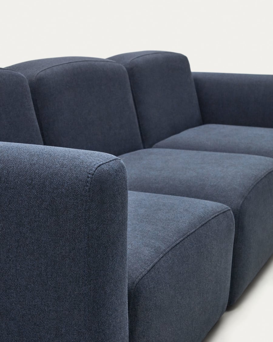 Neom 3 seater modular sofa in blue, 263 cm FSC Mix Credit