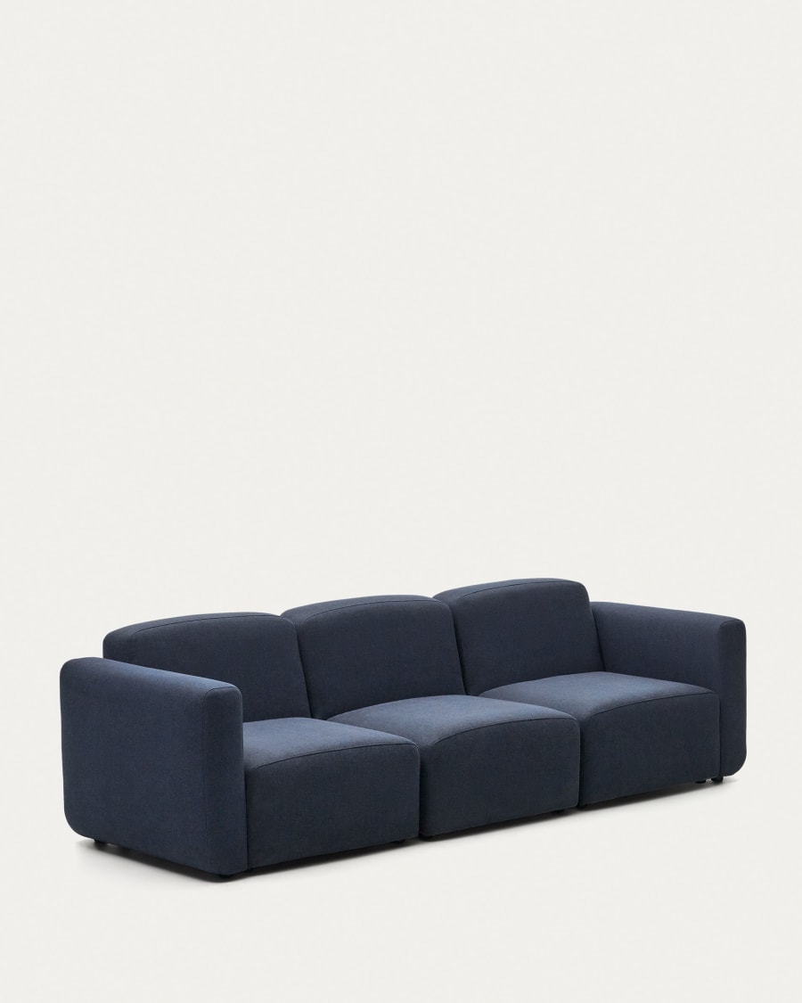Neom 3 seater modular sofa in blue, 263 cm FSC Mix Credit