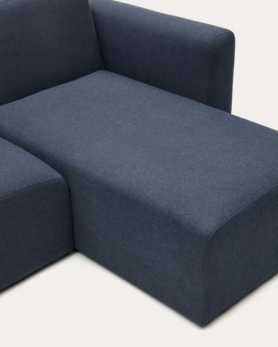 Neom 3 seater modular sofa, right/left chaise longue in blue, 263 cm FSC Mix Credit