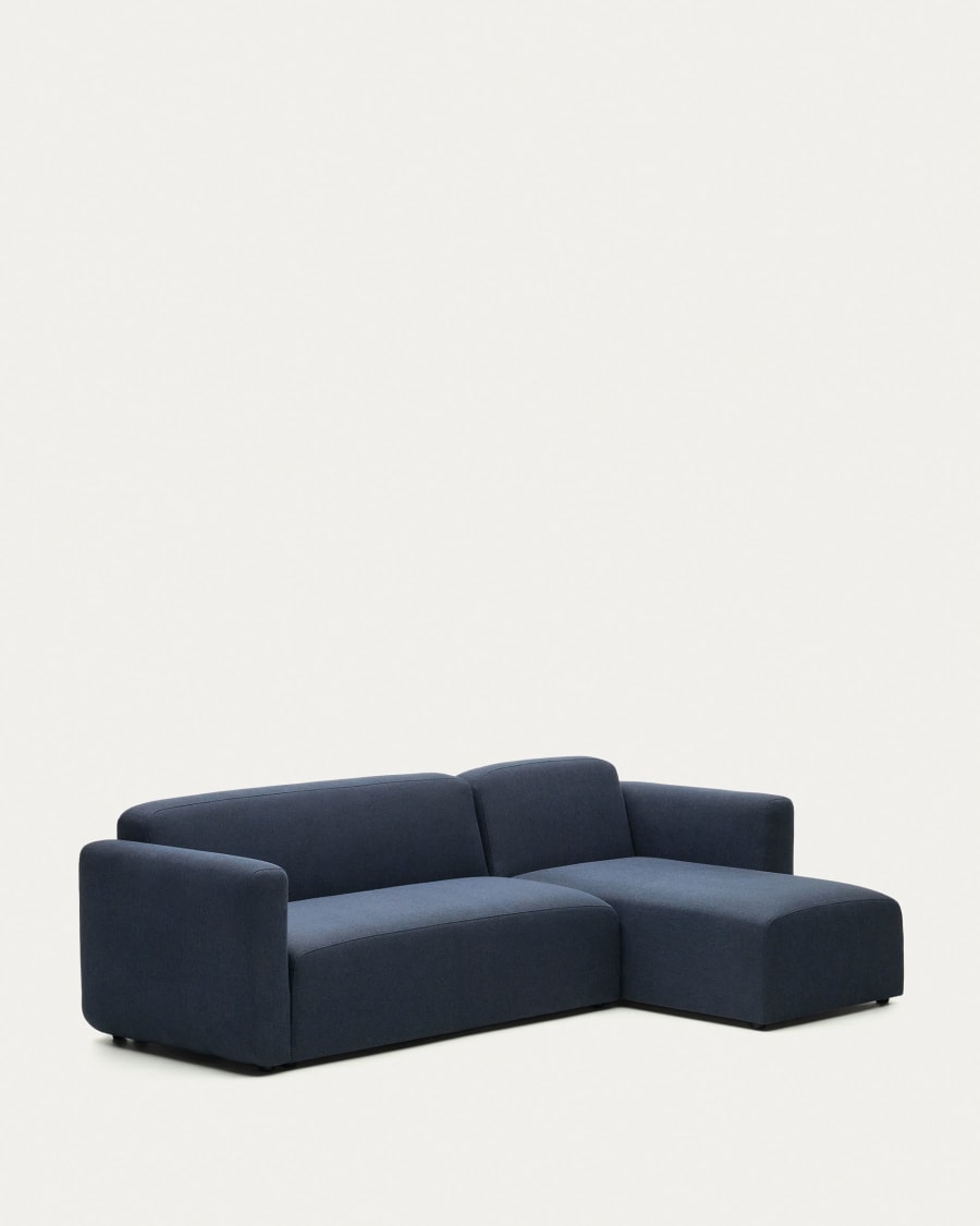 Neom 3 seater modular sofa, right/left chaise longue in blue, 263 cm FSC Mix Credit