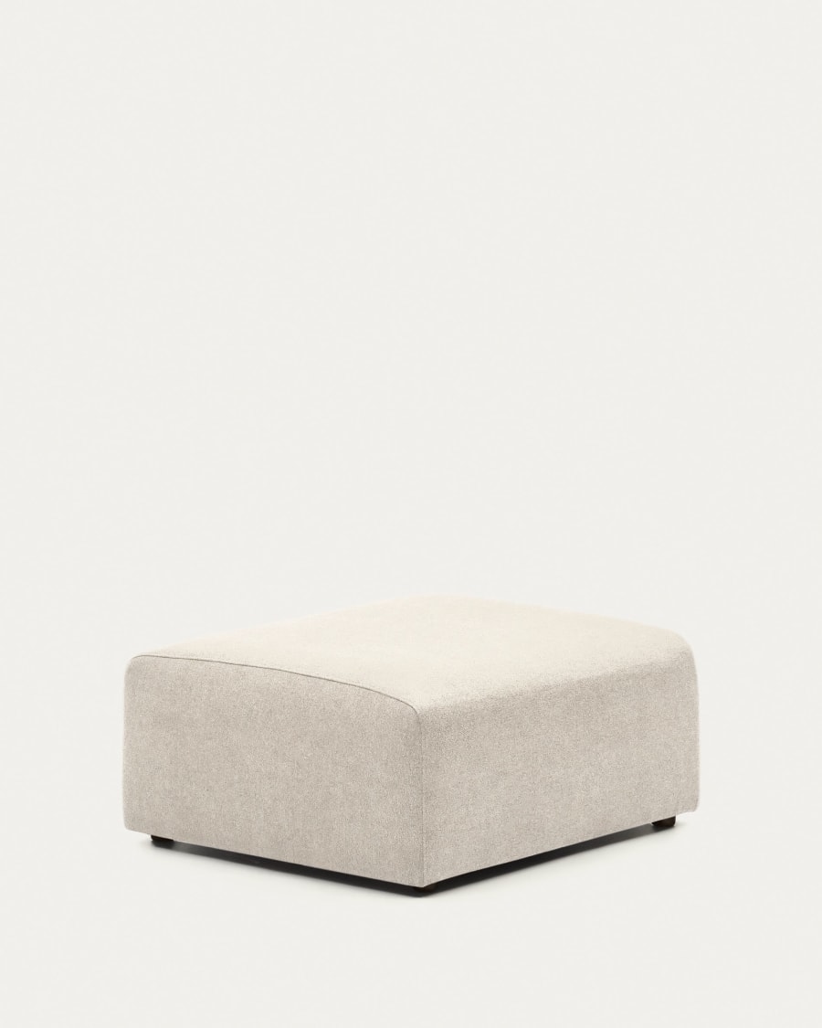Neom end pouffe in beige, 75 x 89 cm FSC Mix Credit